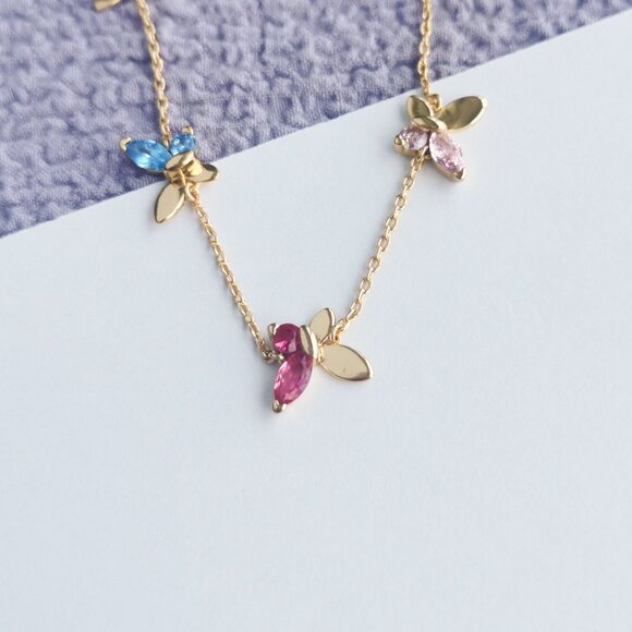 Kate Spade social butterfly bracelet multi color - Picture 3 of 4